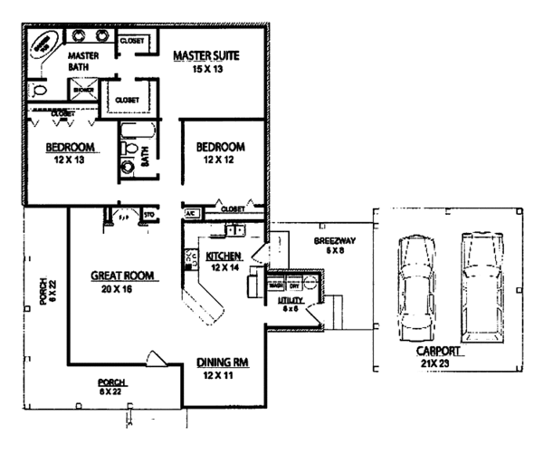 House Plan Design - Traditional Floor Plan - Main Floor Plan #14-271