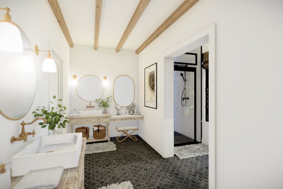 Interior - Master Bathroom for Farmhouse House Plan #1094-8 - 4 bed, 3.5 bath
