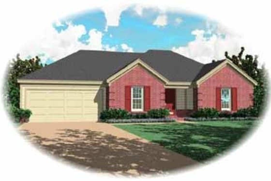 Exterior - Front Elevation for Traditional House Plan #81-236 - 3 bed, 2 bath