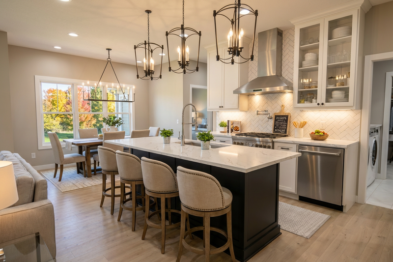 House Blueprint - Interior - Kitchen for Farmhouse House Plan #51-1523 - 3 bed, 3.5 bath