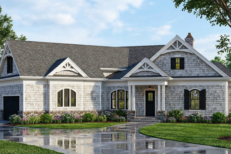 Architectural House Design - Exterior - Front Elevation 4 for Craftsman House Plan #119-482 - 3 bed, 2.5 bath