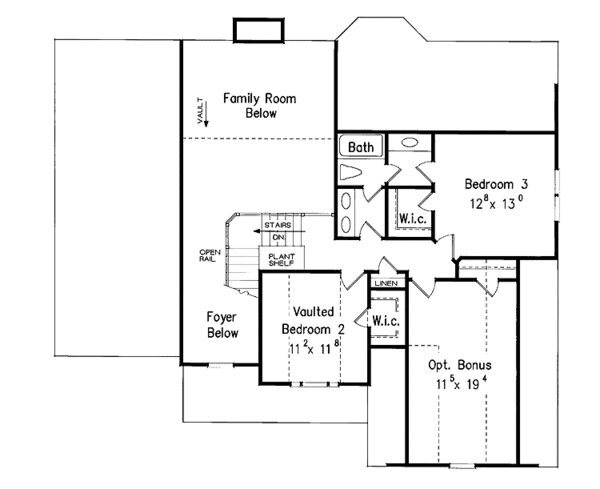 Home Plan - Country Floor Plan - Upper Floor Plan #927-691