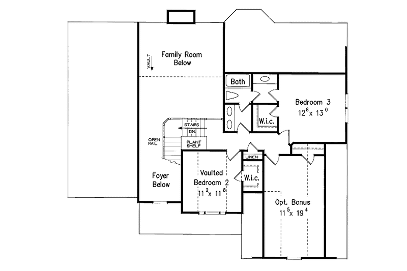 Home Plan - Floor Plan - Upper Floor for Country House Plan #927-691 - 4 bed, 3 bath