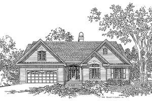 Ranch Exterior - Front Elevation Plan #929-342