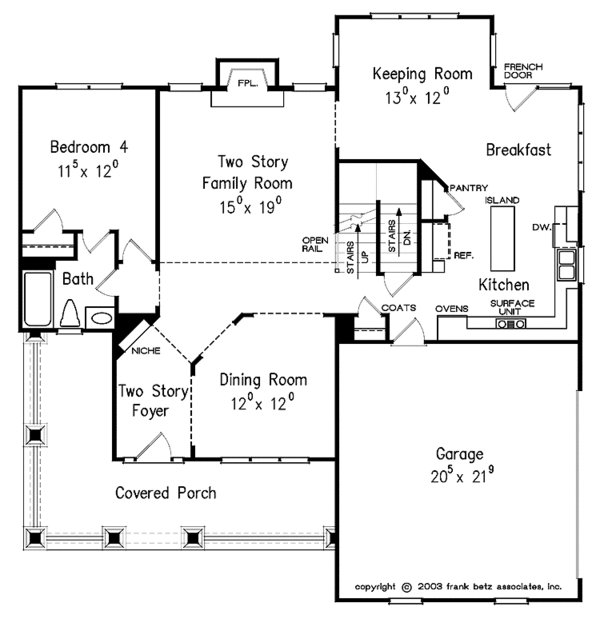 Architectural House Design - Craftsman Floor Plan - Main Floor Plan #927-902