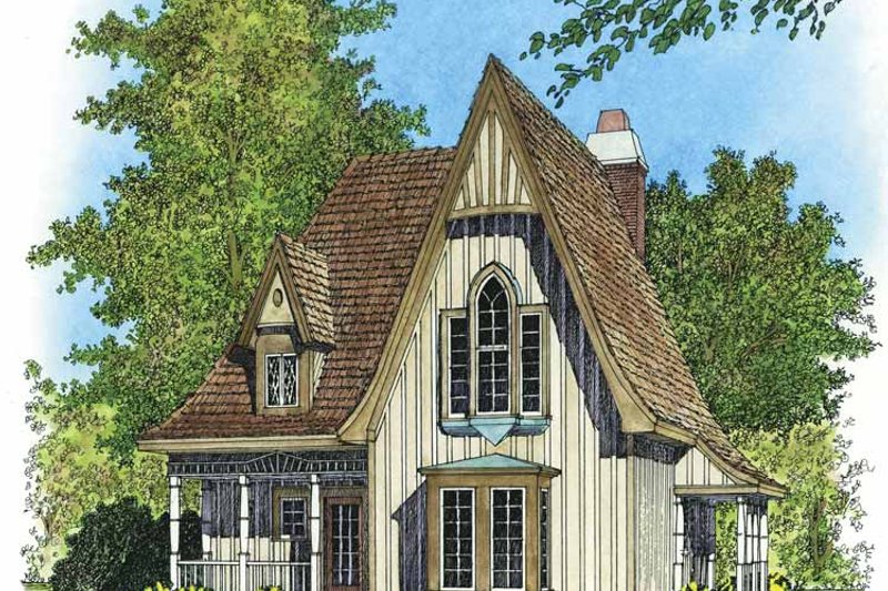 Dream House Plan - Victorian Exterior - Front Elevation Plan #1016-79