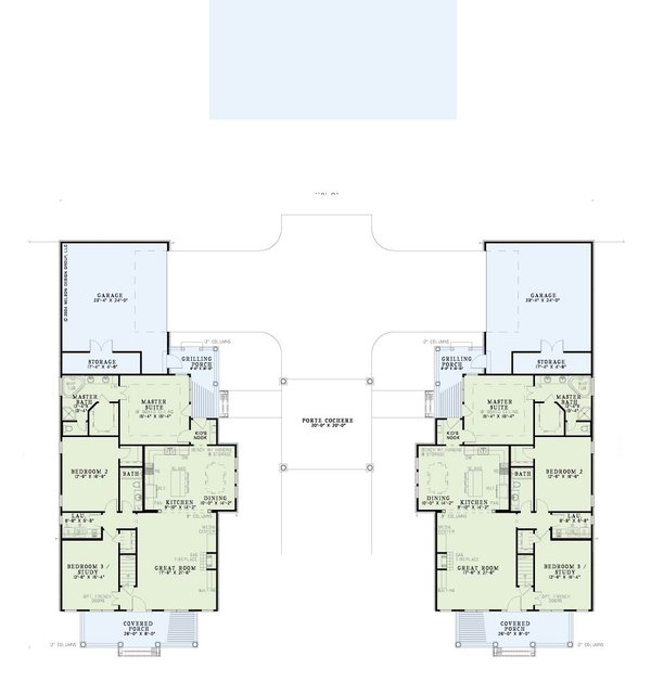Farmhouse Floor Plan - Main Floor Plan #17-2208