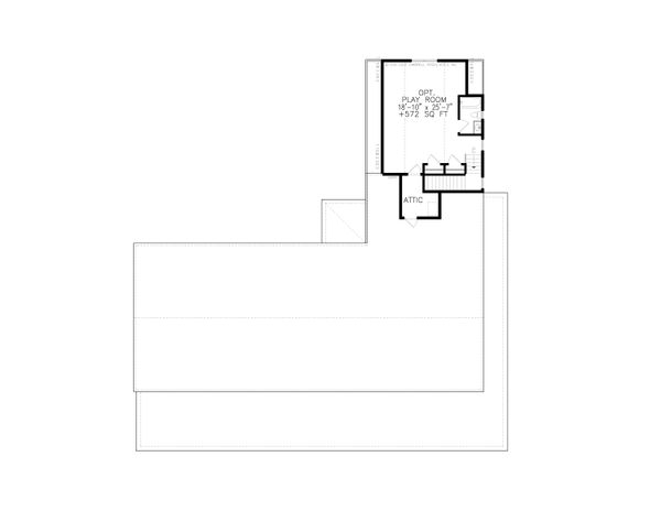 Home Plan - Ranch Floor Plan - Upper Floor Plan #54-400