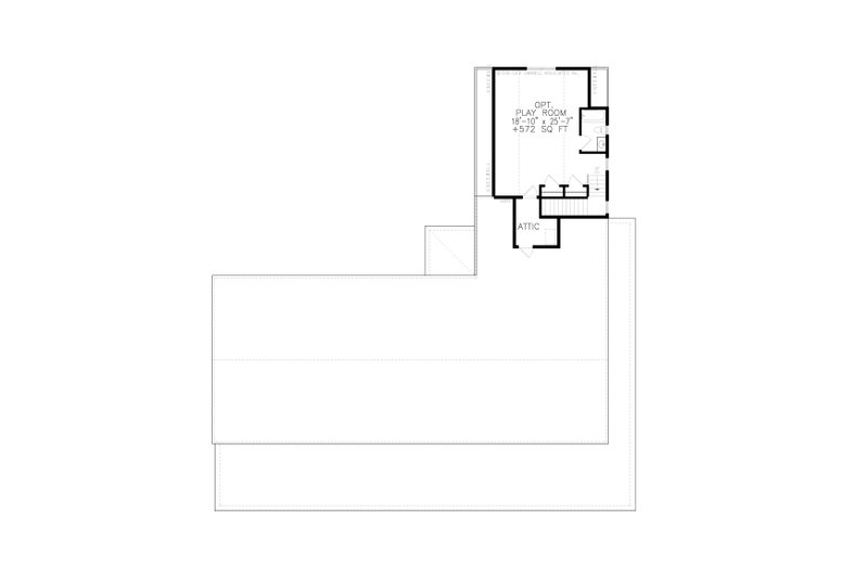 Architectural House Design - Floor Plan - Upper Floor for Ranch House Plan #54-400 - 3 bed, 3.5 bath