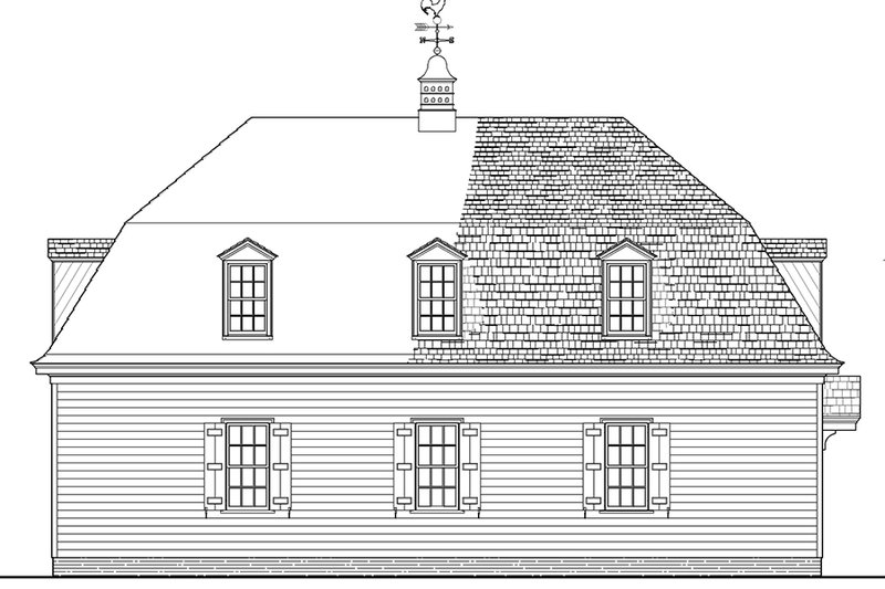 Dream House Plan - Exterior - Rear Elevation for Cottage House Plan #137-381 - 1 bed, 1 bath