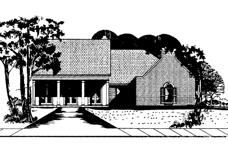 Home Plan - Exterior - Front Elevation 3 for European House Plan #15-311 - 3 bed, 2 bath