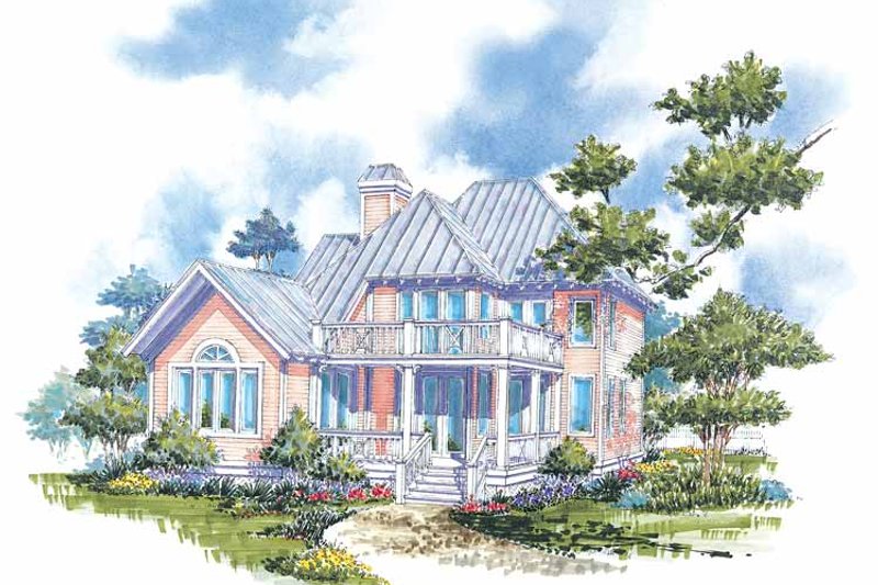 House Design - Exterior - Rear Elevation for Victorian House Plan #930-66 - 3 bed, 2.5 bath