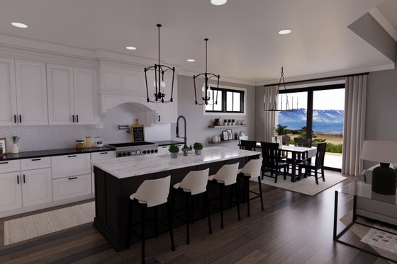 Interior - Kitchen for Farmhouse House Plan #51-1324 - 4 bed, 3 bath