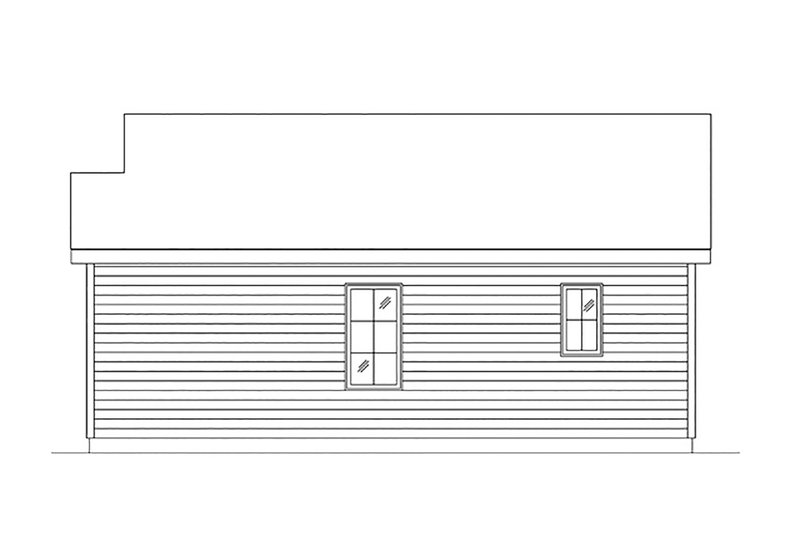House Plan Design - Exterior - Other Elevation for Cottage House Plan #22-609 - 1 bed, 1 bath