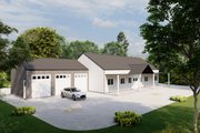 Barndominium Style House Plan - 5 Beds 3.5 Baths 2660 Sq/Ft Plan #1107-12 