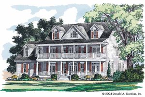 Country Exterior - Front Elevation Plan #929-731