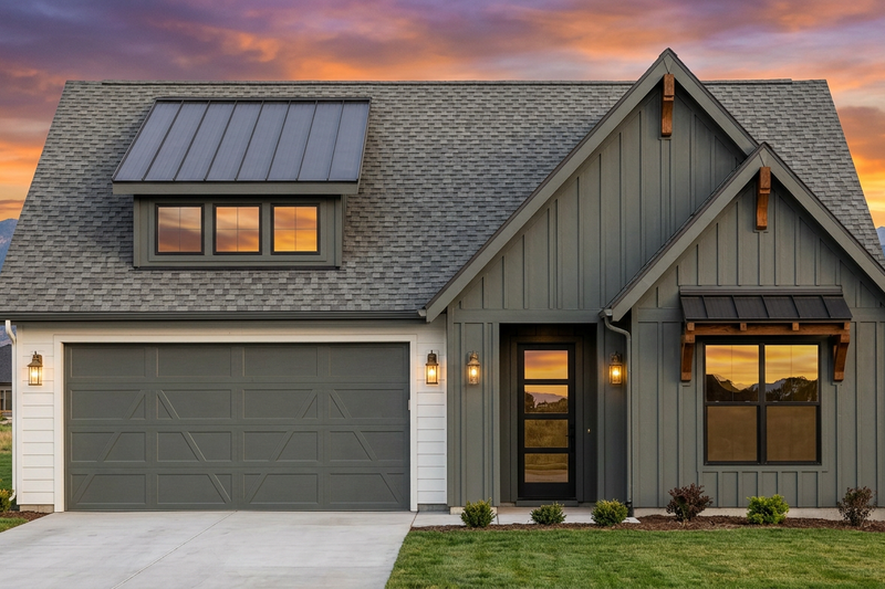 House Blueprint - Exterior - Front Elevation 3 for Farmhouse House Plan #1096-188 - 3 bed, 2 bath