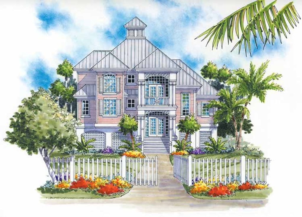 Traditional Style House Plan 3 Beds 2, Key West Style Homes Plans