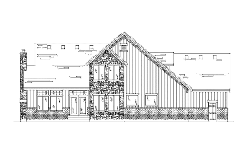 House Plan Design - Exterior - Rear Elevation for Country House Plan #945-97 - 3 bed, 2.5 bath
