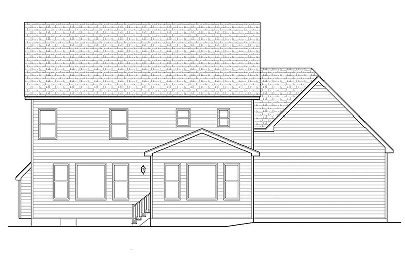 Dream House Plan - Exterior - Rear Elevation for Traditional House Plan #1010-125 - 4 bed, 2.5 bath