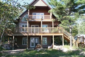 Exterior - Rear Elevation 3 for Cabin House Plan #118-167 - 3 bed, 2 bath