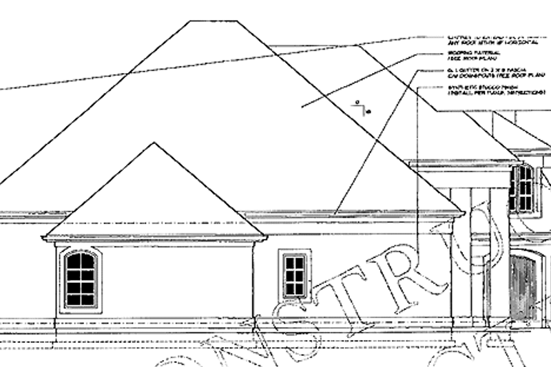 Home Plan - Exterior - Other Elevation for Mediterranean House Plan #48-721 - 3 bed, 3.5 bath