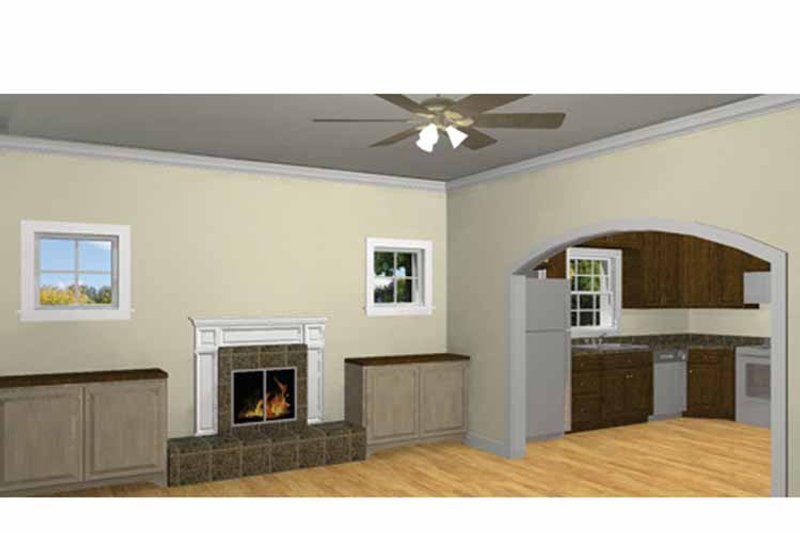 Home Plan - Interior - Family Room for Country House Plan #44-220 - 3 bed, 2 bath