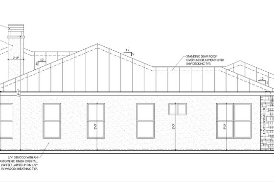 Exterior - Other Elevation for Contemporary House Plan #1110-22 - 4 bed, 3.5 bath