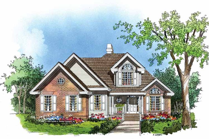 House Plan Design - Traditional Exterior - Front Elevation Plan #929-251