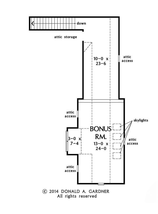 Architectural House Design - Craftsman Floor Plan - Other Floor Plan #929-981