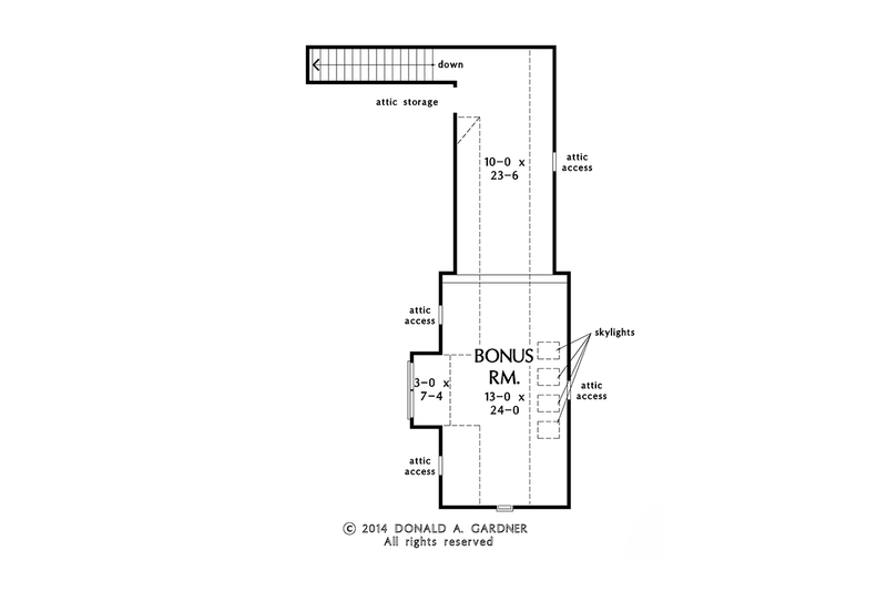 Architectural House Design - Floor Plan - Other Floor for Craftsman House Plan #929-981 - 3 bed, 2 bath