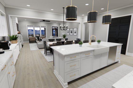 Interior - Kitchen 2 for Farmhouse House Plan #51-1262 - 3 bed, 3.5 bath