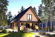 Cottage Style House Plan - 2 Beds 2 Baths 988 Sq/Ft Plan #3-347 