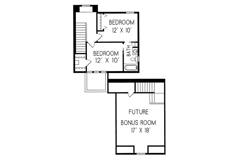 House Plan Design - Floor Plan - Upper Floor for Mediterranean House Plan #76-128 - 3 bed, 2.5 bath