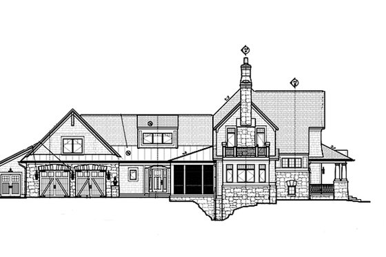 Exterior - Other Elevation 1 for Craftsman House Plan #928-185 - 4 bed, 3.5 bath