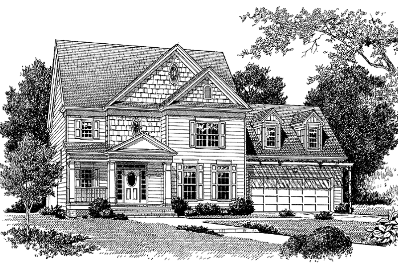 Dream House Plan - Country Exterior - Front Elevation Plan #453-256