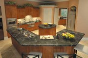Mediterranean Style House Plan - 3 Beds 3.5 Baths 3398 Sq/Ft Plan #930-175 
