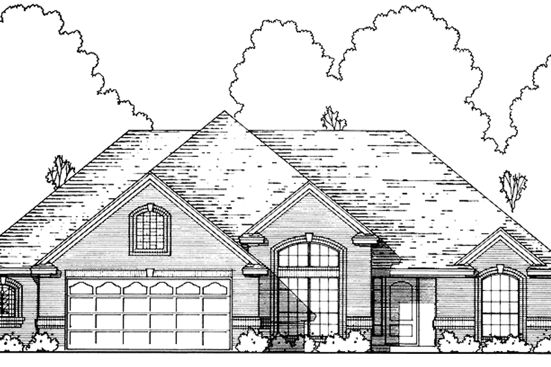 Architectural House Design - Traditional Exterior - Front Elevation Plan #40-487