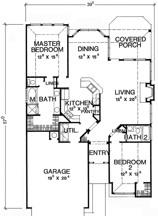House Plan Design - Mediterranean Floor Plan - Main Floor Plan #472-95