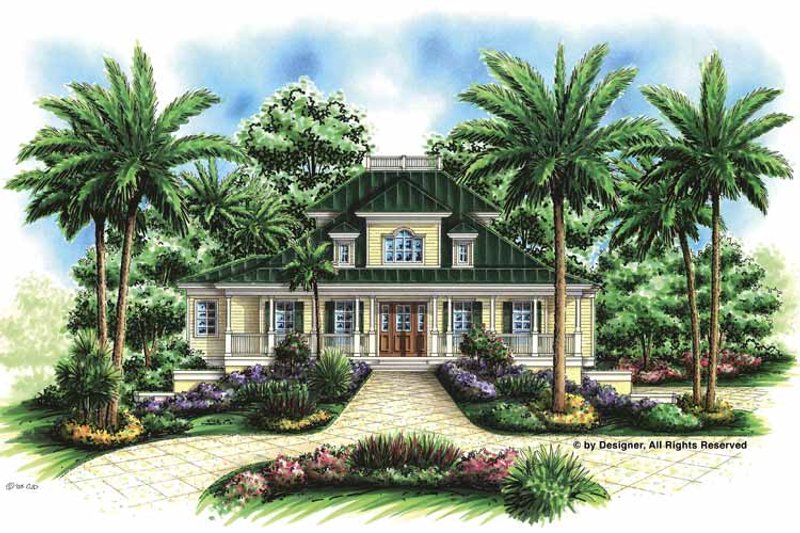 Home Plan - Exterior - Front Elevation 3 for Southern House Plan #1017-57 - 3 bed, 4.5 bath