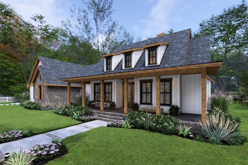 House Design - Exterior - Other Elevation 7 for Cottage House Plan #120-286 - 3 bed, 2.5 bath
