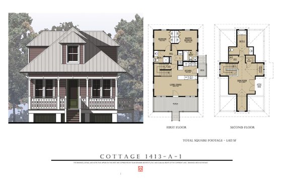 Photo 5 for Beach House Plan #536-1 - 3 bed, 3 bath