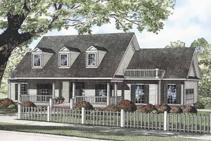 Exterior - Front Elevation 3 for Country House Plan #17-3253 - 3 bed, 2 bath