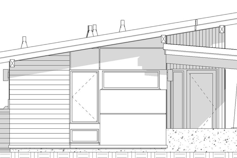 Architectural House Design - Exterior - Other Elevation 4 for Modern House Plan #895-147 - 1 bed, 1 bath