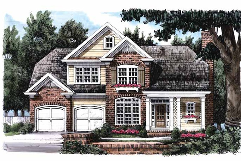 Dream House Plan - Colonial Exterior - Front Elevation Plan #927-816