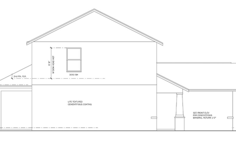 Architectural House Design - Exterior - Other Elevation for Craftsman House Plan #1058-20 - 4 bed, 2.5 bath