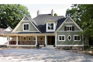 Exterior - Front Elevation 4 for Traditional House Plan #928-33 - 5 bed, 4.5 bath