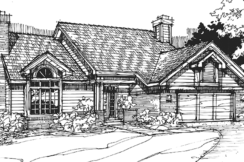 House Plan Design - Prairie Exterior - Front Elevation Plan #320-1133