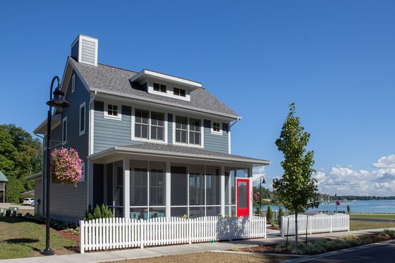 Exterior - Front Elevation for Beach House Plan #901-121 - 3 bed, 2.5 bath