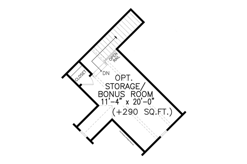 Home Plan - Floor Plan - Other Floor for Craftsman House Plan #54-373 - 3 bed, 2 bath